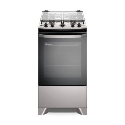 Fogão a Gás de Piso 4 Bocas Electrolux em Inox com VaporBake - FE4IS